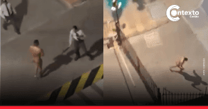 Contexto Caribe Hombre desnudo correteó a varios celadores en un conjunto residencial pese a que estos estaban armados en Barranquilla