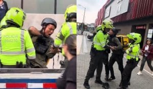 Un domiciliario en Bogotá batalló con la Policía para que no le quitaran su moto. Contexto Caribe