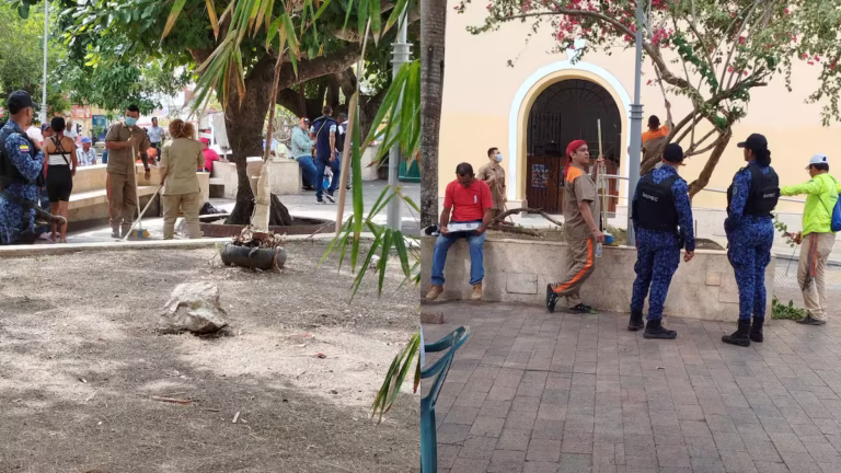 Reclusos de la Cárcel La Vega realizan labores comunitarias