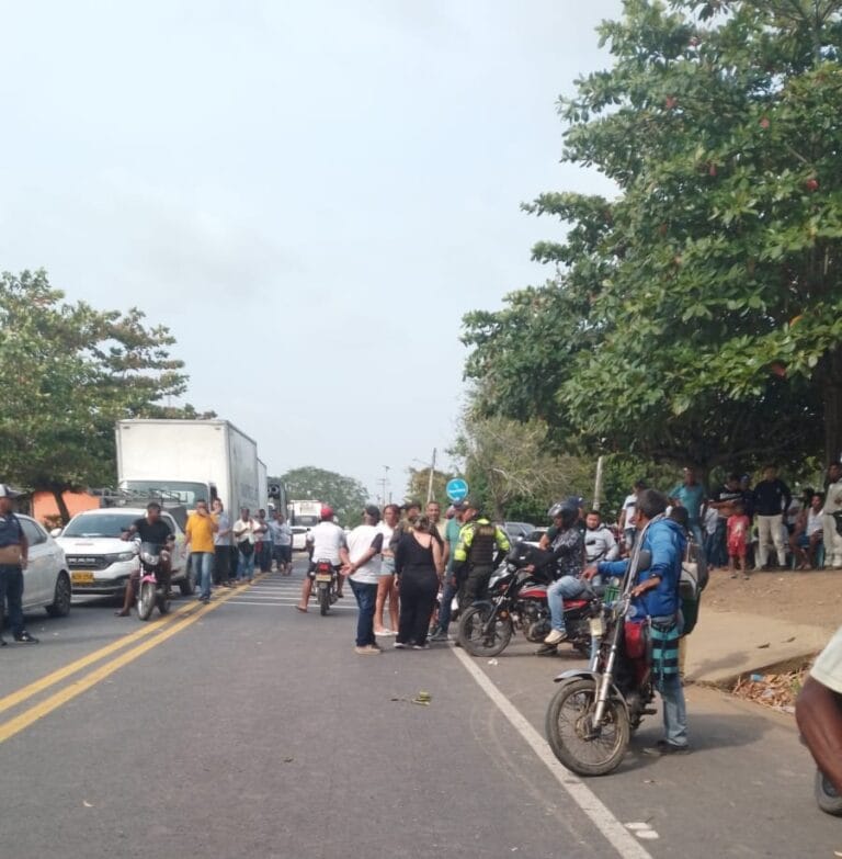 Protestas en Palo Alto se mantienen: sin paso en la vía San Onofre - Cartagena