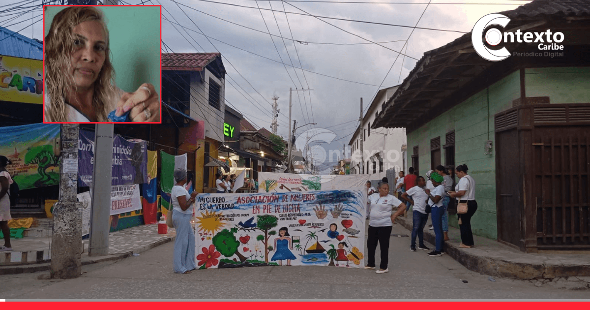 Plantón en San Onofre por la muerte de Marly Camargo, madre comunitaria víctima de una agresión