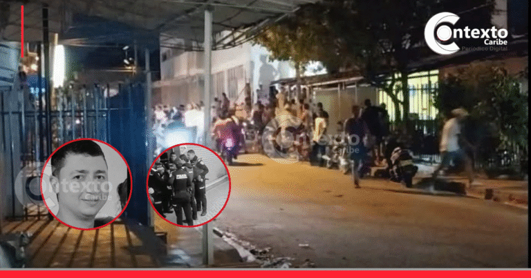 inseguridad sincelejo policia herido hombre asesinado contexto caribe Escena violenta con presencia policial en la noche.