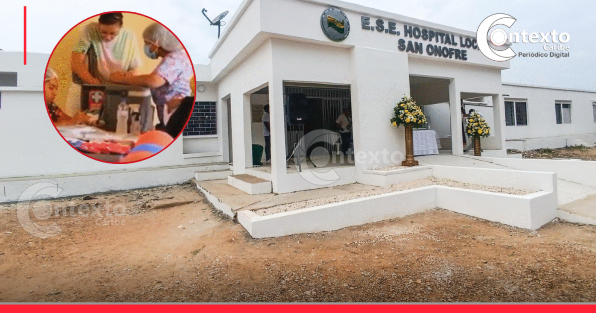 Personal médico atendiendo en el hospital de San Onofre, en una jornada de salud.