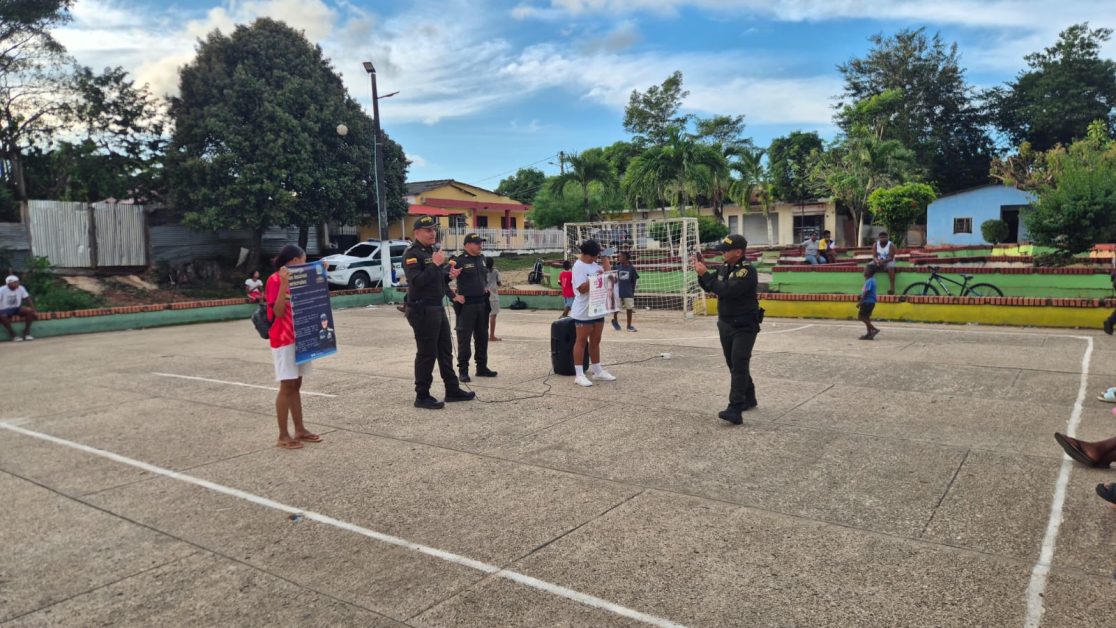 SAN ONOFRE POLICIA CONTEXTO CARIBE Policía de San Onofre realiza campaña preventiva contra el hurto y las lesiones personales