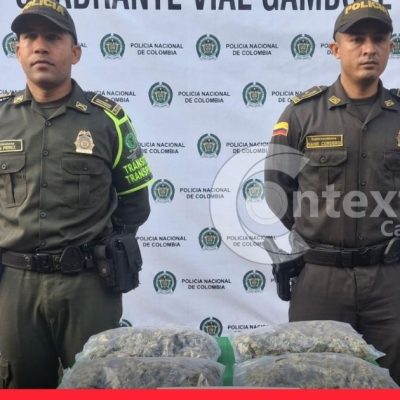 ¡Marihuana iba de viaje en encomienda y la bajaron en carretera!