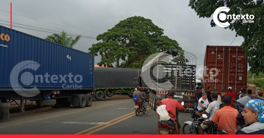 Crisis vial se agrava en San Onofre: camioneros bloquean salida a Sincelejo debido al paro en Pajonal