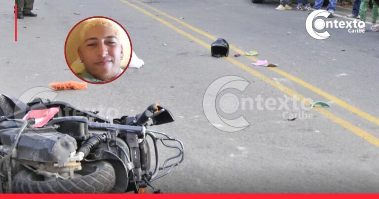 accidente de moto en San Onofre, Sucre. Armando José Devoz Rangel