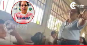 Profesora fue capturada por golpear a una alumna en clase; el momento quedó grabado en video