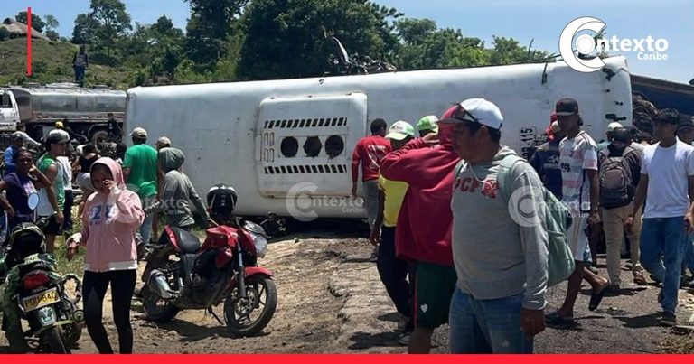 Bus escolar se accidentó en Morroa: varios estudiantes resultaron heridos