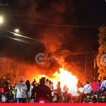 Accidente en Coveñas entre una buseta y una moto que se incendiaron genera emergencia